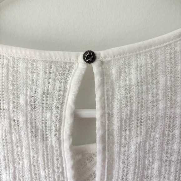 Kuhl Sonia Tank White Knit Lace Seersucker Outdoor Moisture Wicking Activewear - Picture 9 of 12